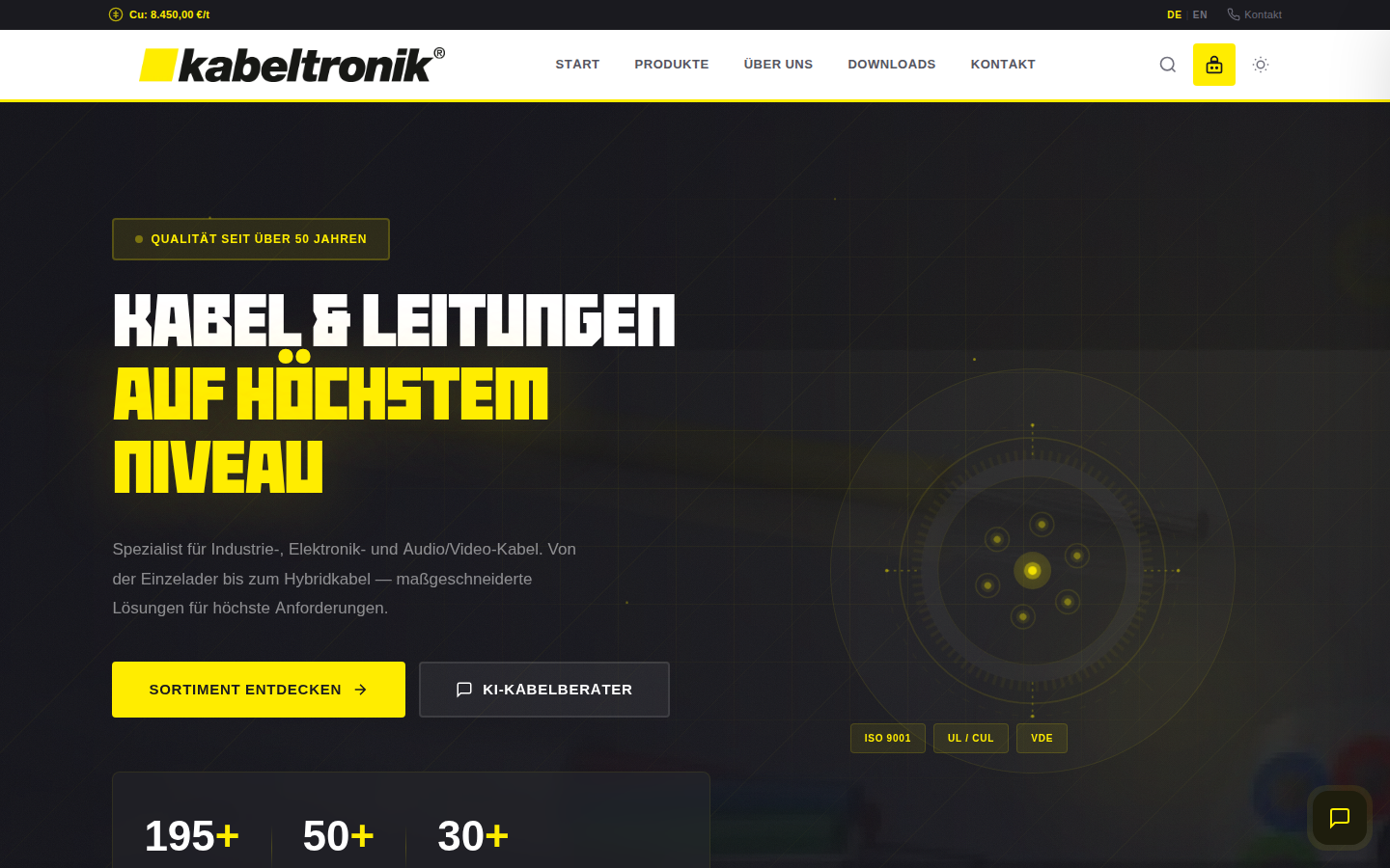 Kabeltronik - Industriekabel Website